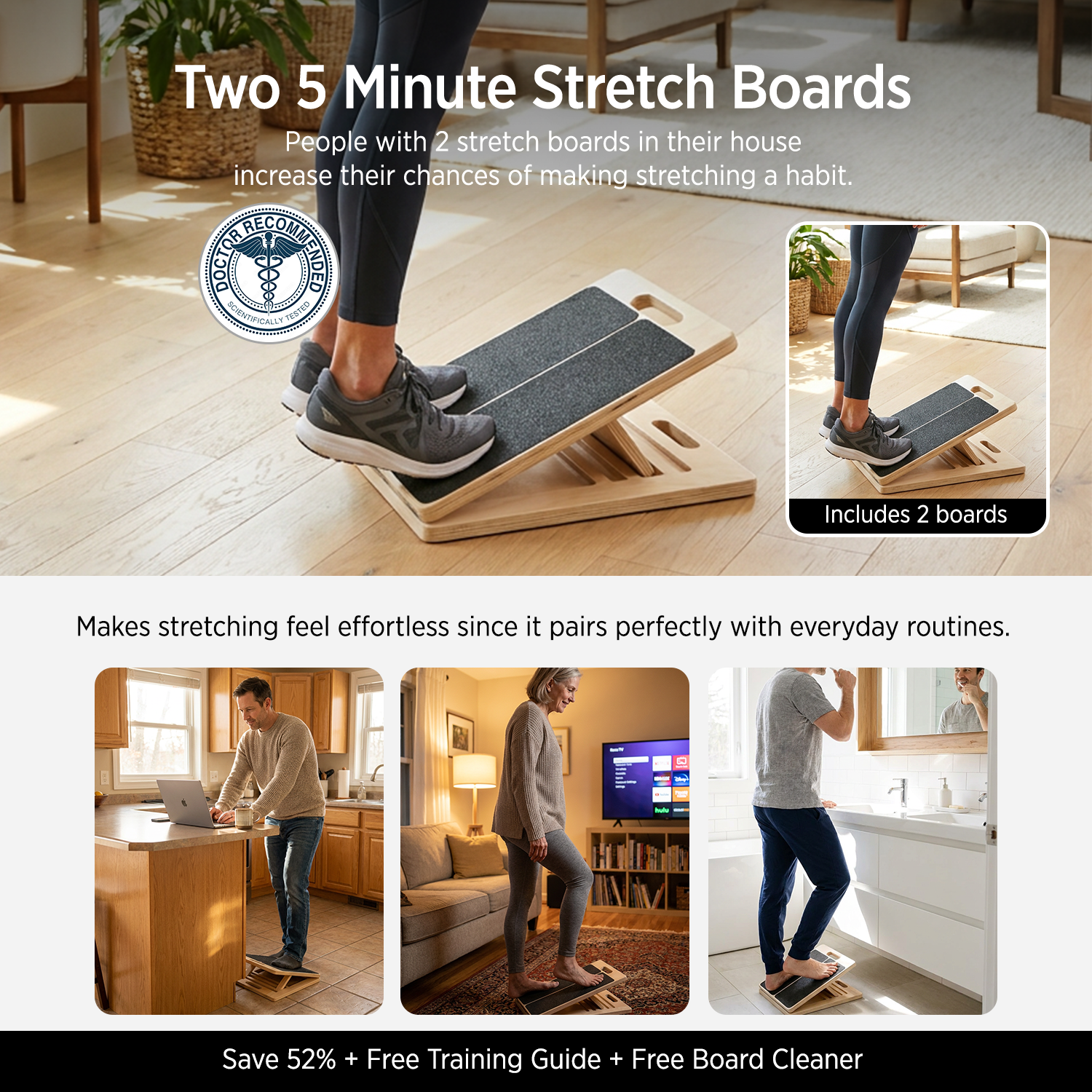 Stretch & Beweglichkeitsboard (+Kostenloser Trainingsguide)